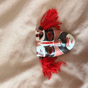 Red and Black Decorative Mask Accessory